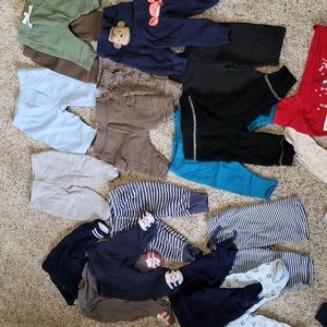 Lot of 18 boys pants & 6 shirts